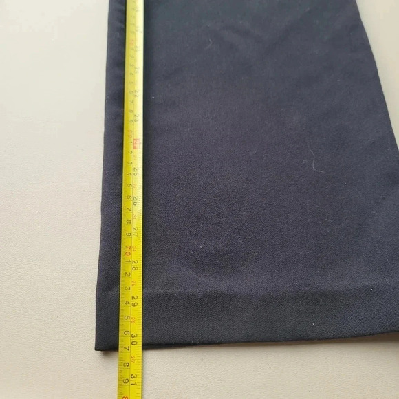 Anne Klein Womens sz 14 Stretch Solid Black Tapered Dress Pants - Picture 8 of 9